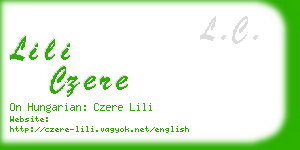 lili czere business card